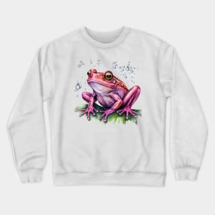 Pink Frog Crewneck Sweatshirt